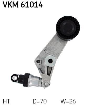 Polea tensora, correa auxiliar servicios SKF ref. VKM 61014